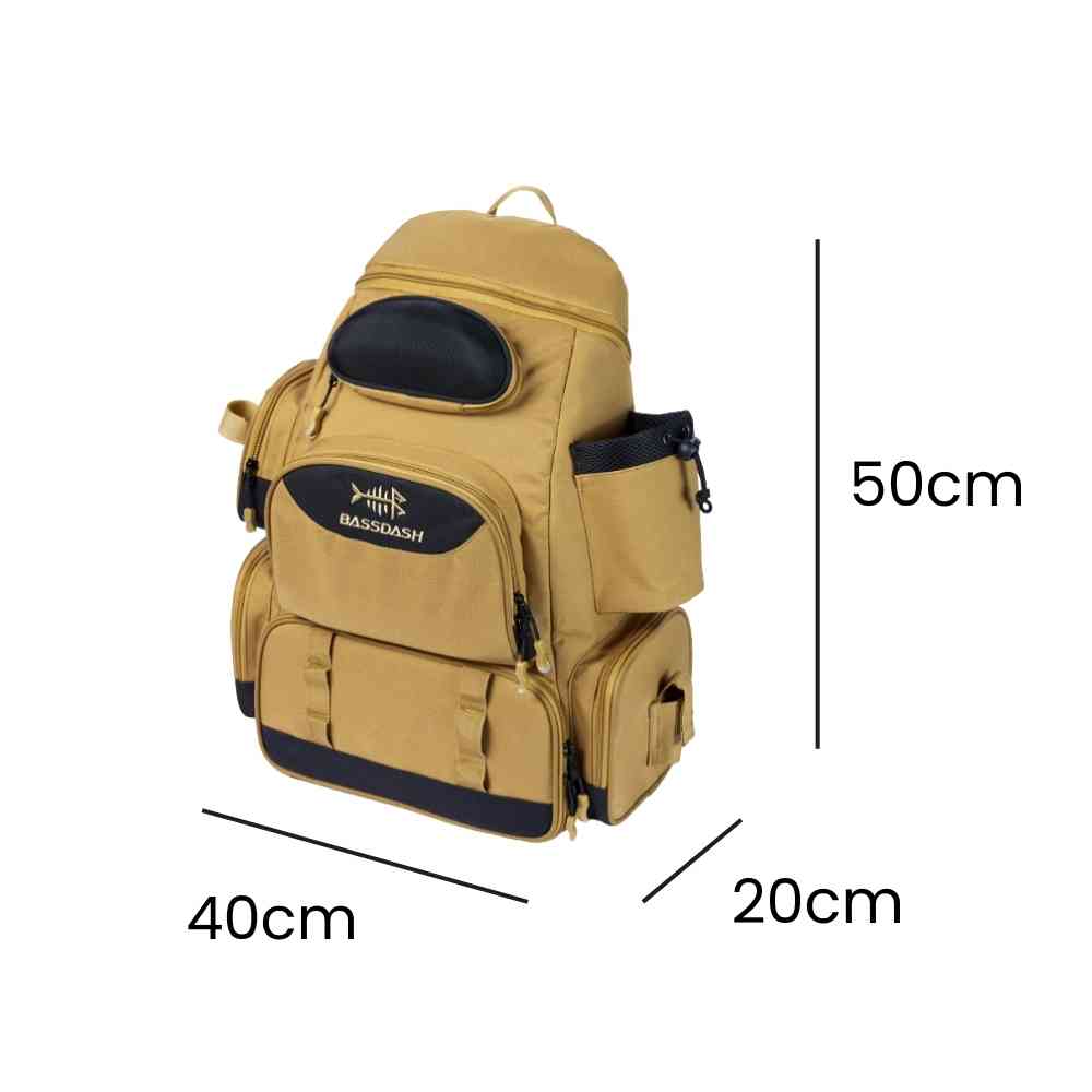 Mochila Pesca Bassdash Multifuncional Tática Leve Impermeável Khaki da loja urbanno - 005