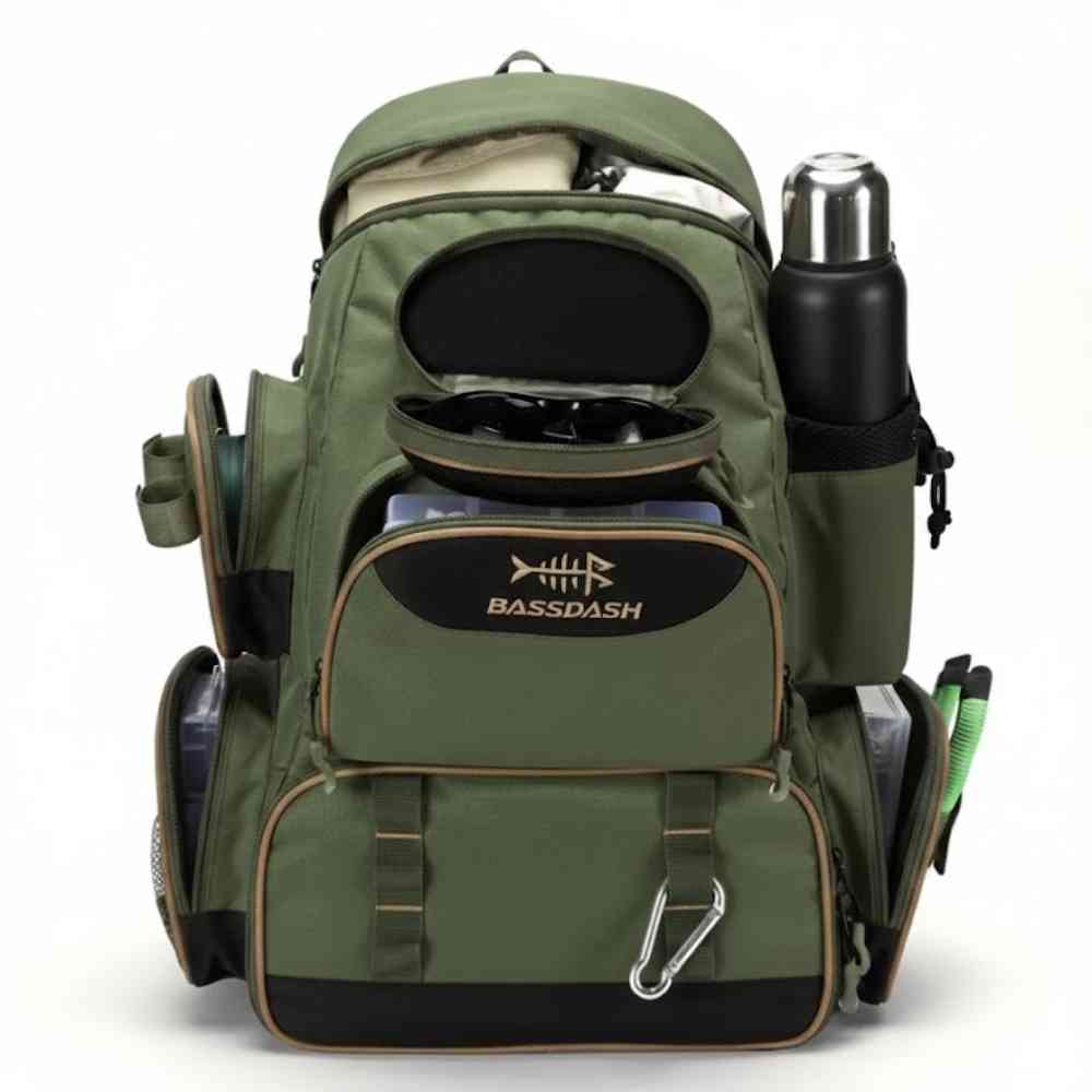 Mochila Pesca Bassdash Multifuncional Tática Leve Impermeável Verde da loja urbanno - 00003