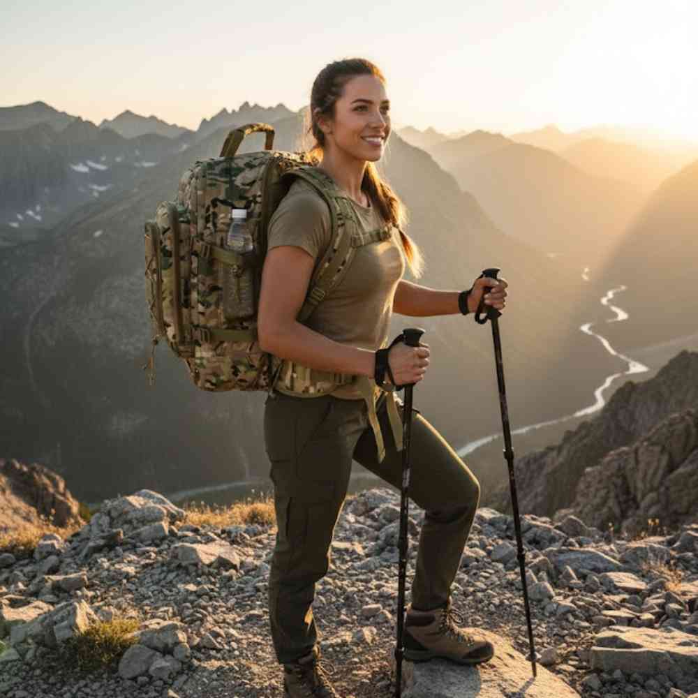 Mochila Tática Expansível 40 a 65L Militar Viagem Impermeável Camuflado Multicam da loja urbanno 0002