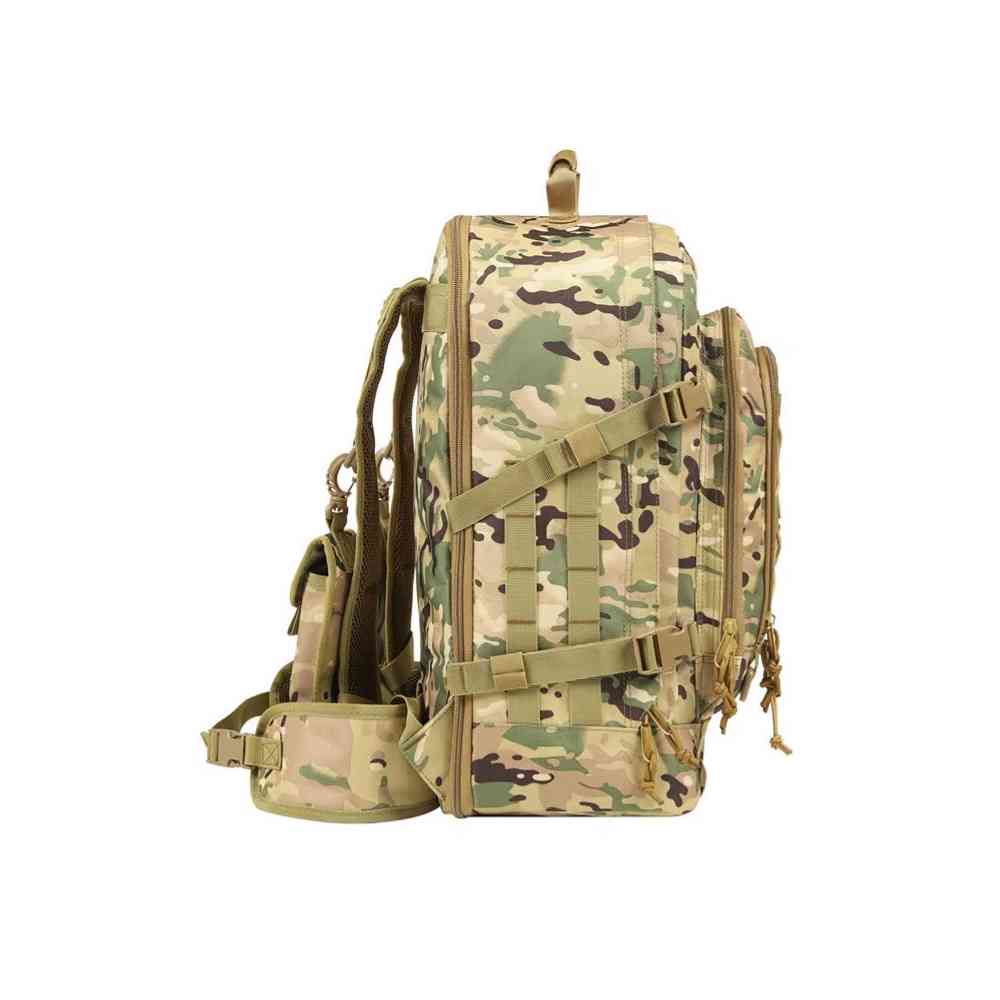 Mochila Tática Expansível 40 a 65L Militar Viagem Impermeável Camuflado Multicam da loja urbanno 0004