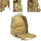 Mochila Tática Expansível 40 a 65L Militar Viagem Impermeável Camuflado Multicam da loja urbanno 0006