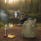 Mochila Tática Expansível 40 a 65L Militar Viagem Impermeável Verde Militar da loja urbanno 0002