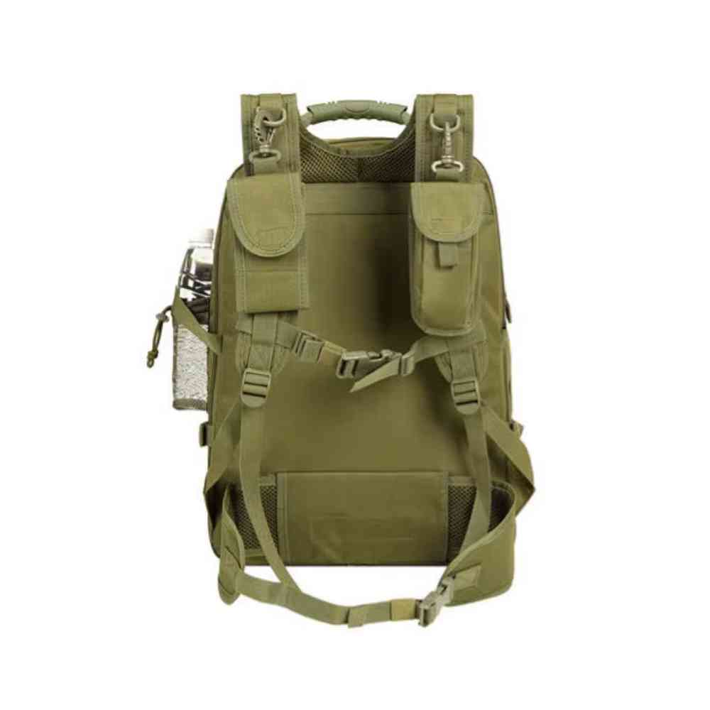 Mochila Tática Expansível 40 a 65L Militar Viagem Impermeável Verde Militar da loja urbanno 0003