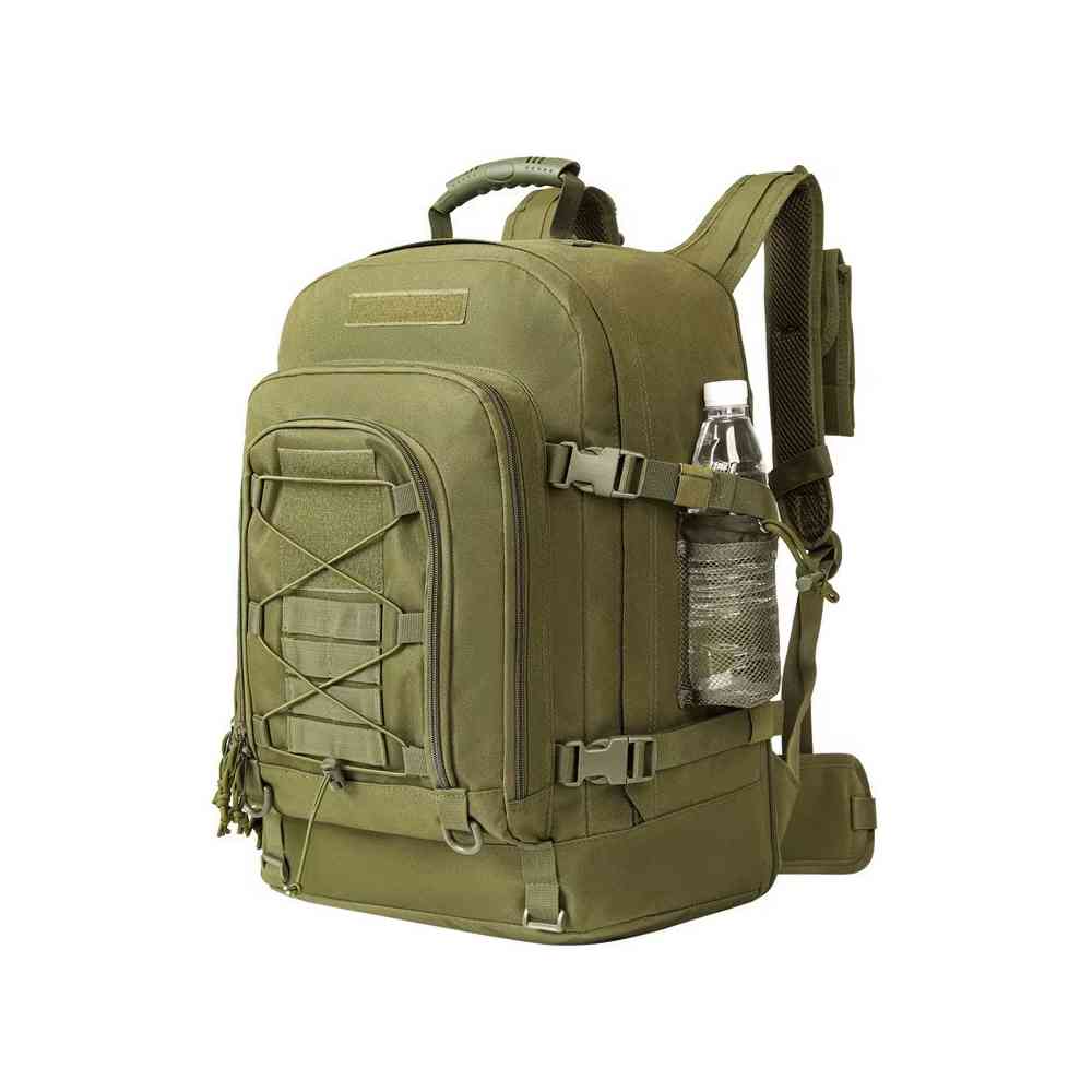 Mochila Tática Expansível 40 a 65L Militar Viagem Impermeável Verde Militar da loja urbanno 0004