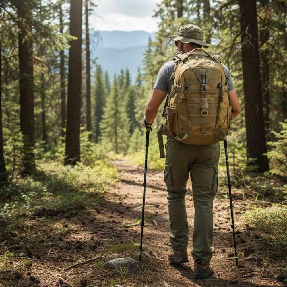 Mochila Tática Militar 40L Camping Viagem Aventura Khaki da loja urbanno - 0002