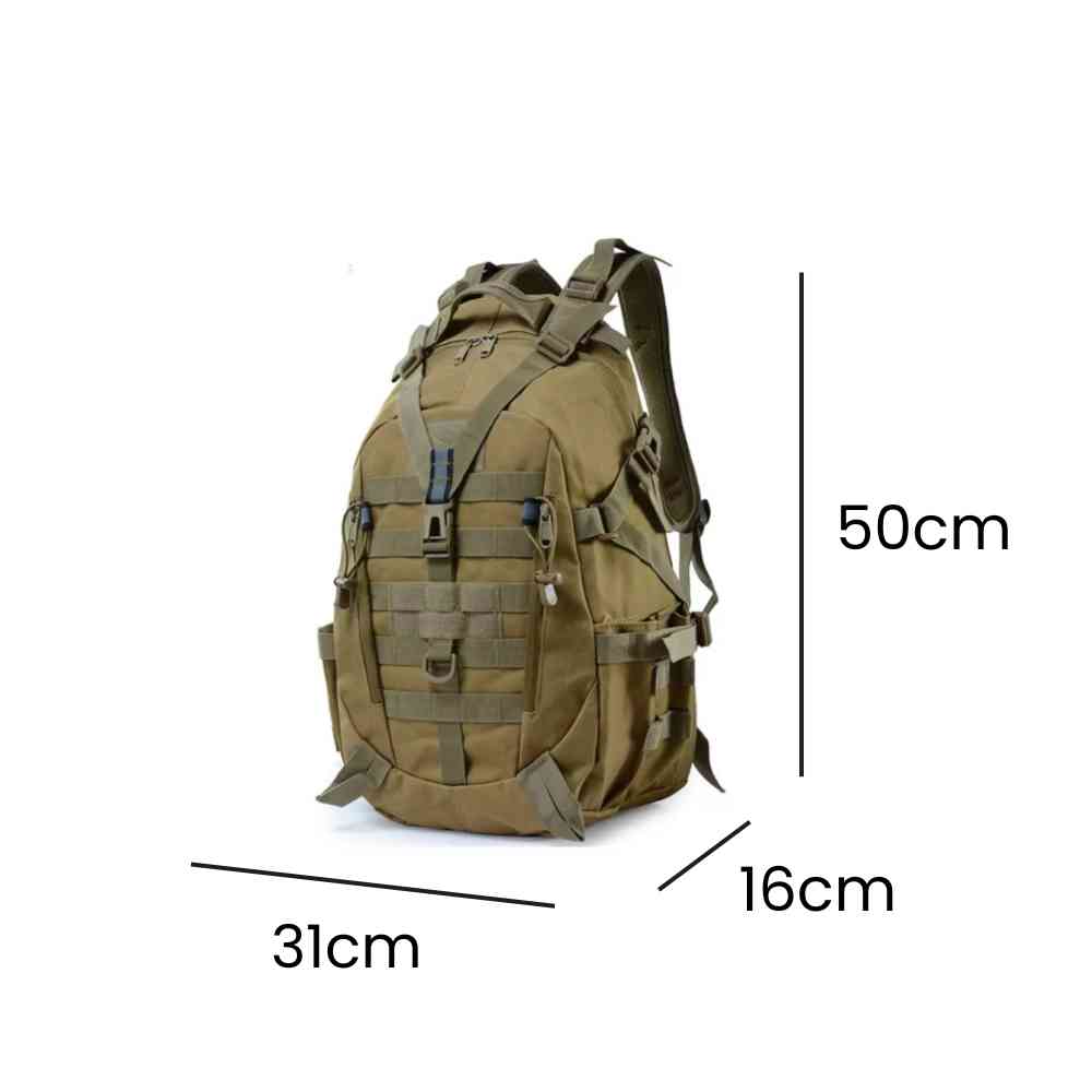 Mochila Tática Militar 40L Camping Viagem Aventura Khaki da loja urbanno - 0008