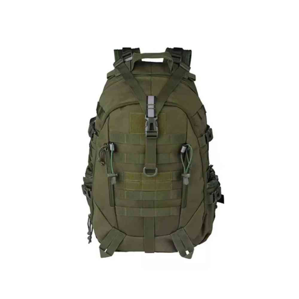 Mochila Tática Militar 40L Camping Viagem Aventura Verde Militar - 0001