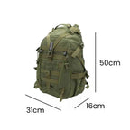 Mochila Tática Militar 40L Camping Viagem Aventura Verde Militar - 00010