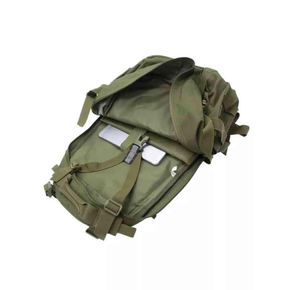 Mochila Tática Militar 40L Camping Viagem Aventura Verde Militar - 0005