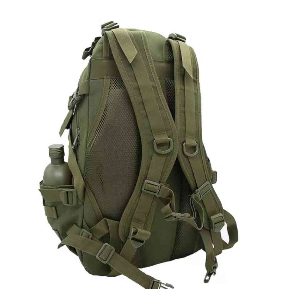 Mochila Tática Militar 40L Camping Viagem Aventura Verde Militar - 0009