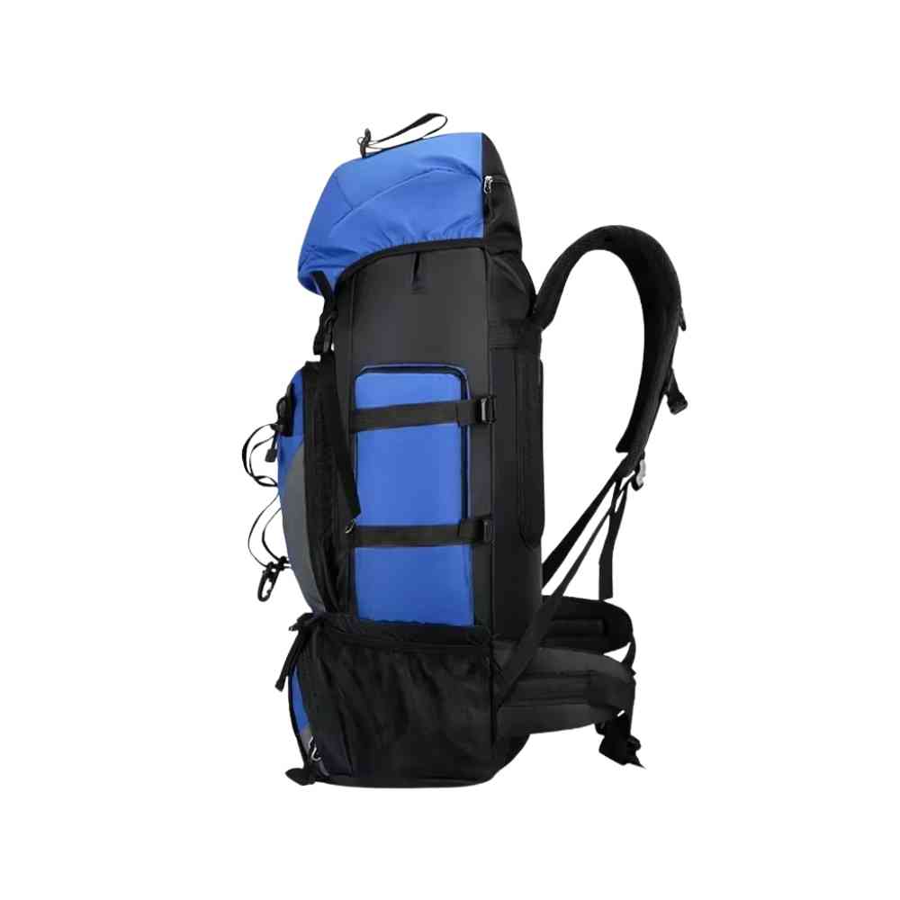 Mochila Viagem Cargueira 90L Aventureira Impermeável Azul da loja urbanno 0003