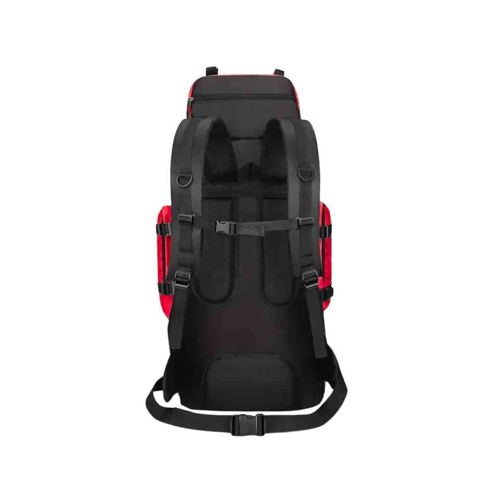 Mochila Viagem Cargueira 90L Aventureira Impermeável Vermelha da loja urbanno 0005