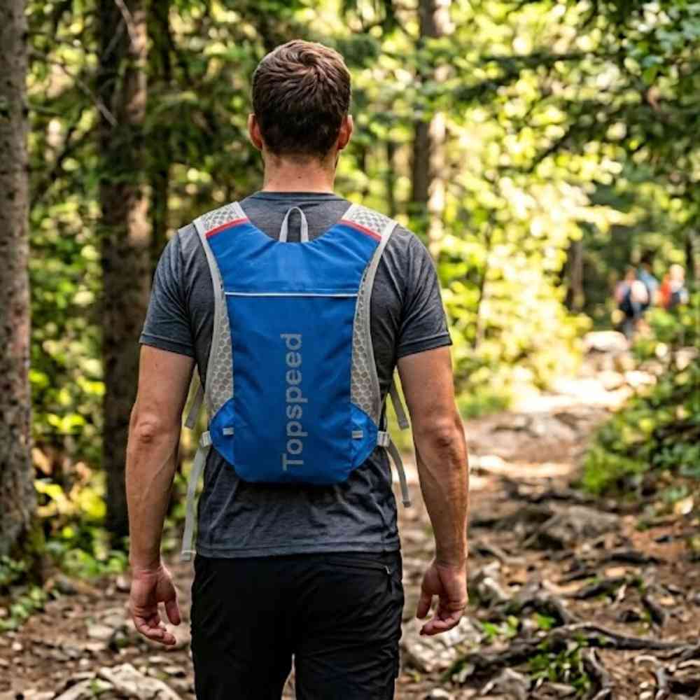 Mochila de Hidratação 5L Ultraleve para Corrida e Ciclismo Azul da loja urbanno 0002