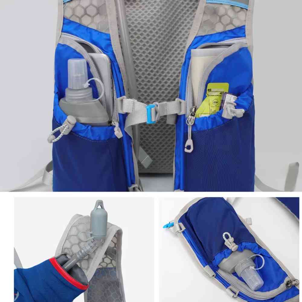Mochila de Hidratação 5L Ultraleve para Corrida e Ciclismo Azul da loja urbanno 0004
