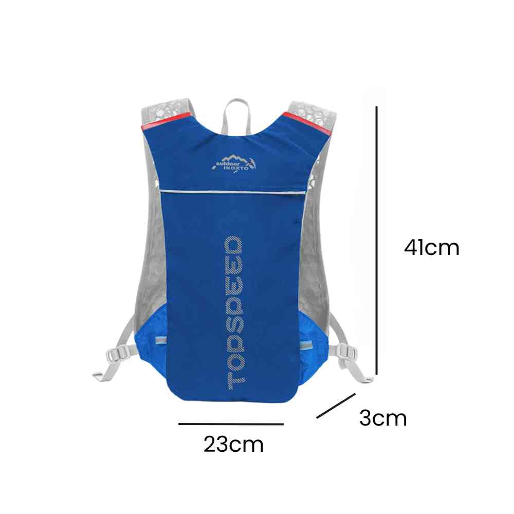 Mochila de Hidratação 5L Ultraleve para Corrida e Ciclismo Azul da loja urbanno 0006