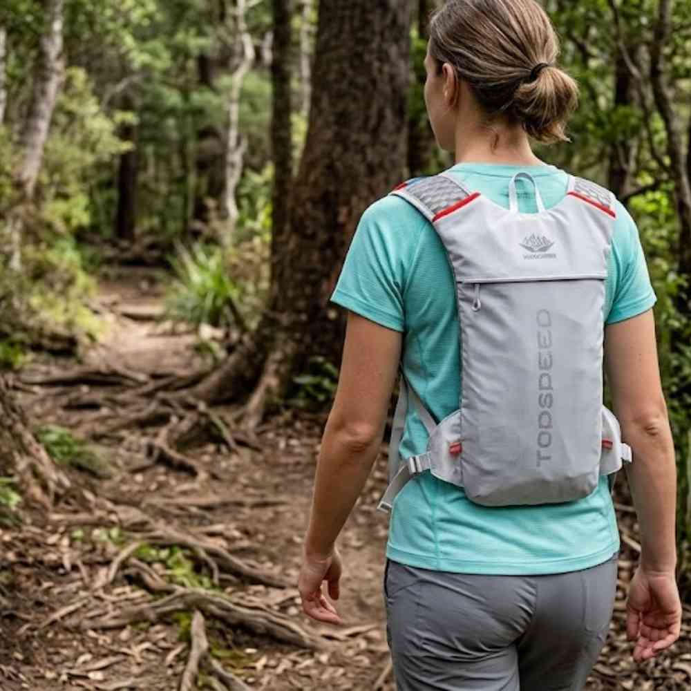 Mochila de Hidratação 5L Ultraleve para Corrida e Ciclismo Cinza da loja urbanno 0002