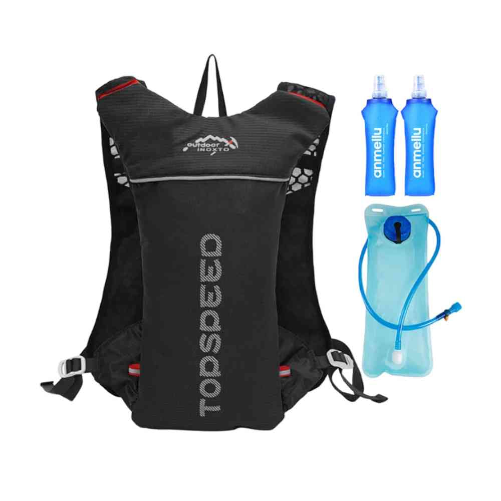Mochila de Hidratação 5L Ultraleve para Corrida e Ciclismo Preta da loja urbanno 0006