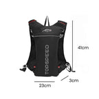 Mochila de Hidratação 5L Ultraleve para Corrida e Ciclismo Preta da loja urbanno 0008