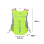 Mochila de Hidratação 5L Ultraleve para Corrida e Ciclismo Verde Limão da loja urbanno 00005