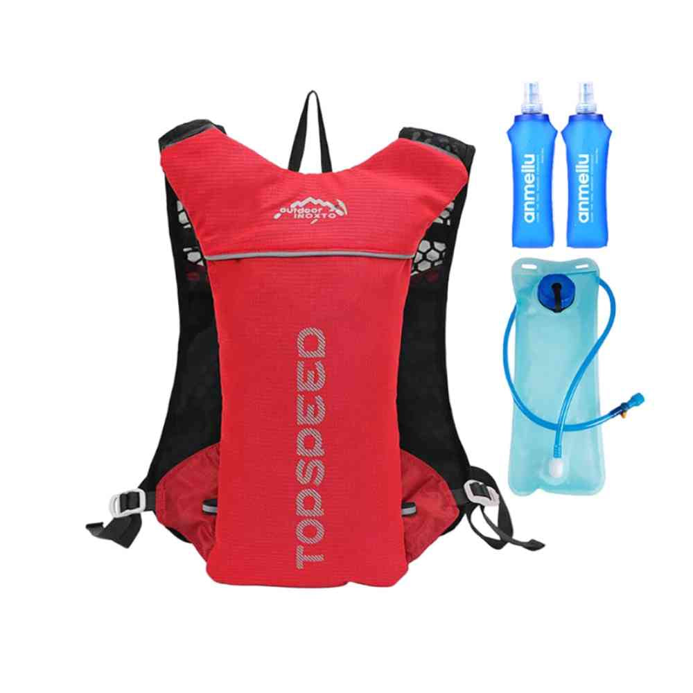Mochila de Hidratação 5L Ultraleve para Corrida e Ciclismo Vermelha da loja urbanno 0003