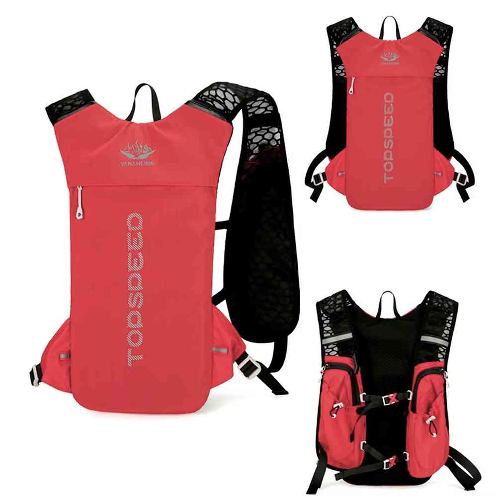 Mochila de Hidratação 5L Ultraleve para Corrida e Ciclismo Vermelha da loja urbanno 0004