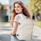 Mochila de Viagem Bege com Compressão a Vácuo para Notebook 15.6 da loja urbanno 0002