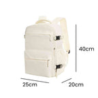 Mochila de Viagem Bege com Compressão a Vácuo para Notebook 15.6 da loja urbanno 0005