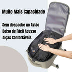 Mochila de Viagem Khaki com Compressão a Vácuo para Notebook 15.6 polegadas da loja urbanno 0004