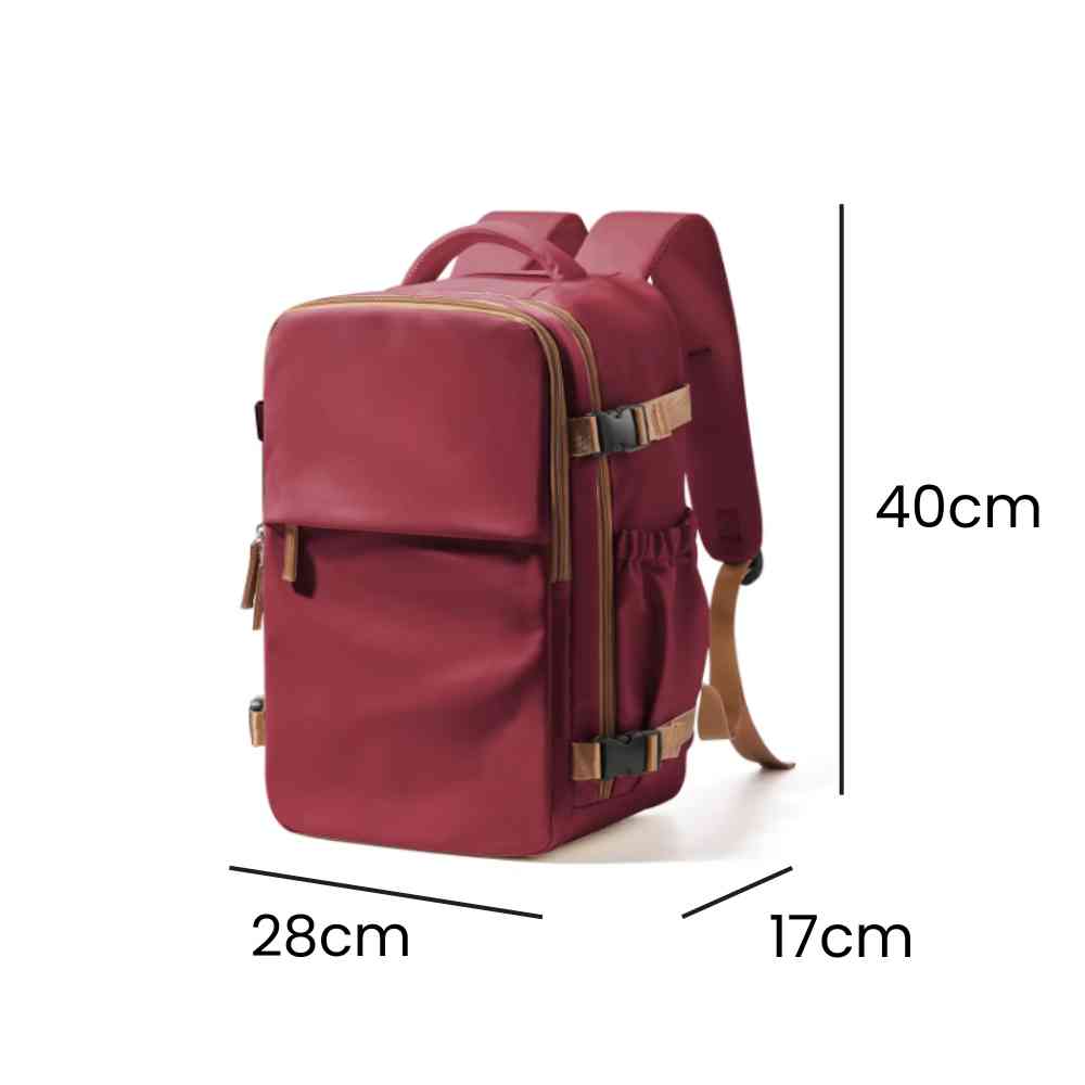 Mochila de Viagem Notebook 15.6" Impermeável Executiva Vermelha da loja urbanno 0006
