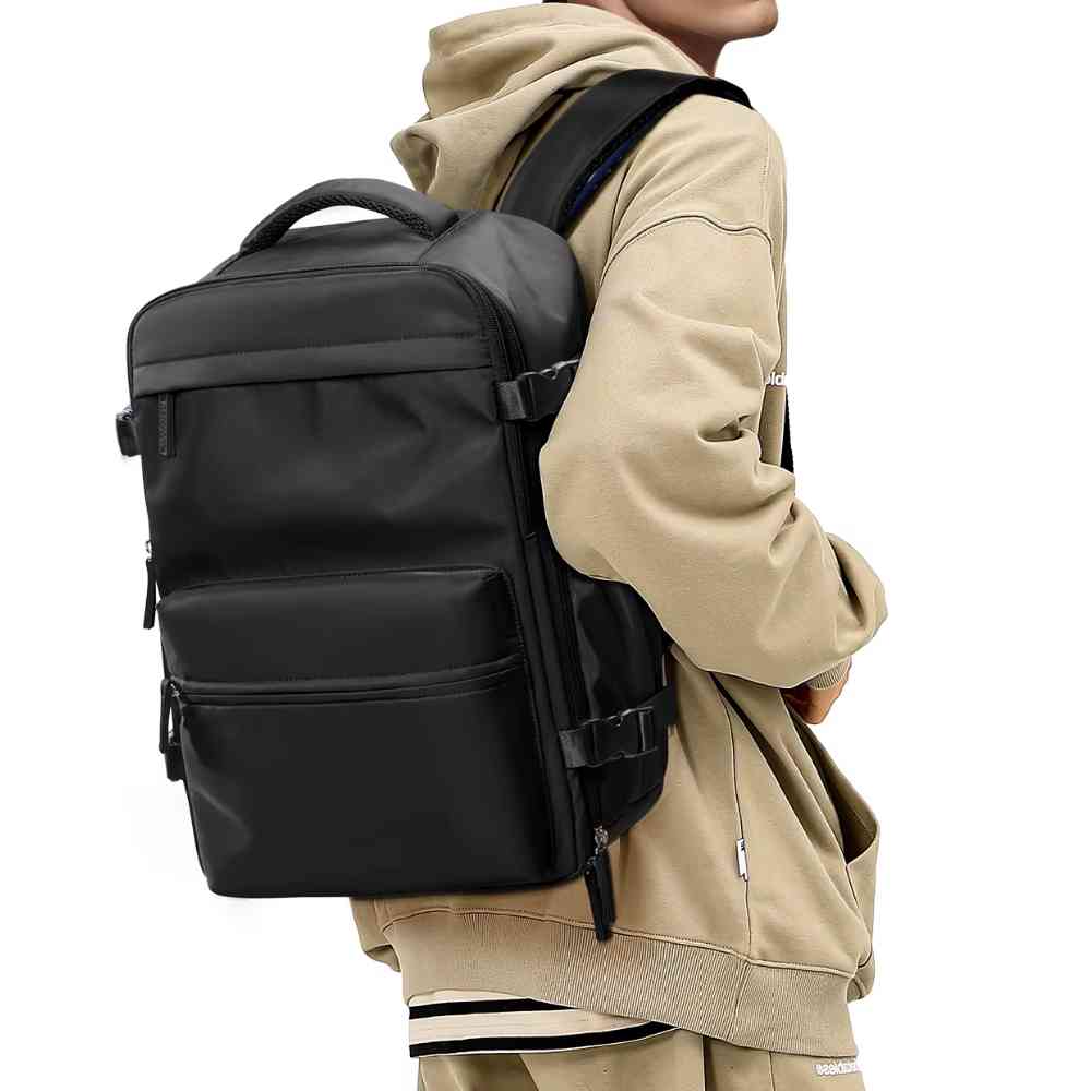 Mochila de Viagem Preta com Compressão a Vácuo para Notebook 15.6 polegadas da loja urbanno 0002