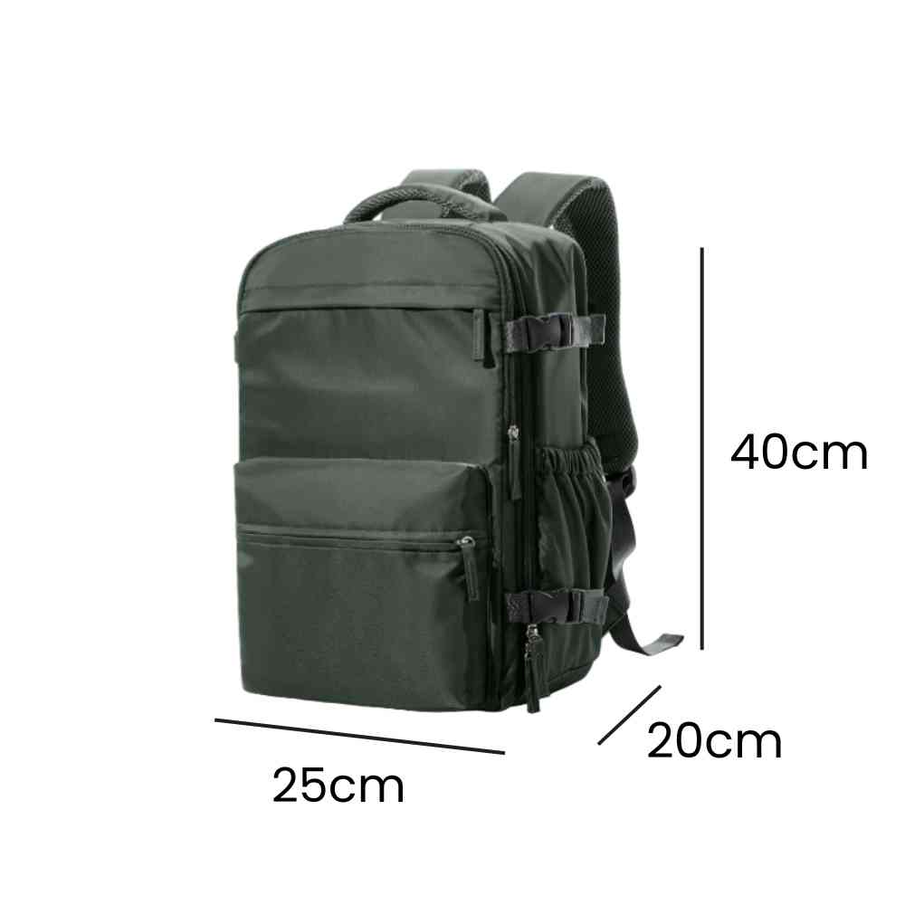 Mochila de Viagem Verde com Compressão a Vácuo para Notebook 15.6 polegadas da loja urbanno 0006