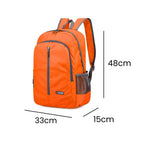 Mochila para o Dia a Dia Dobrável Ultraleve 30L Impermeável Laranja da loja urbanno 0005