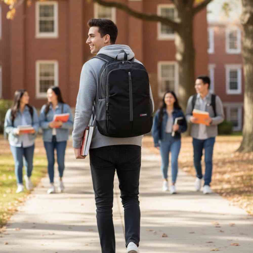 Mochila para o Dia a Dia Ultraleve 30L Impermeável Preta da loja urbanno 02