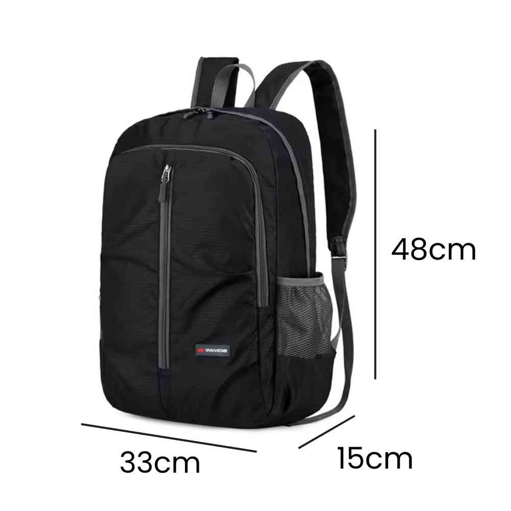 Mochila para o Dia a Dia Ultraleve 30L Impermeável Preta da loja urbanno 05