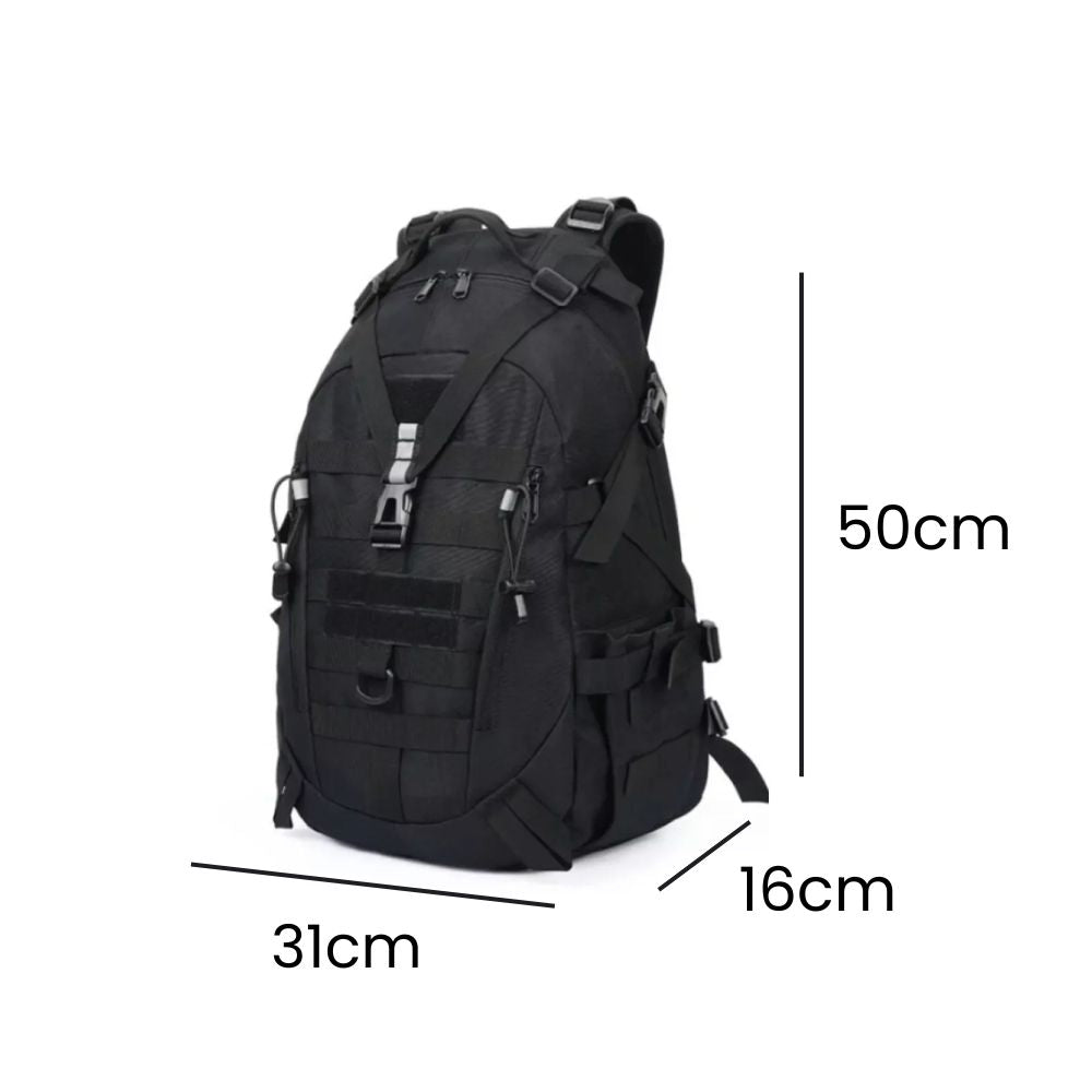 Mochila Tática Militar 40L Camping Viagem Aventura Preta - loja urbanno - 0009