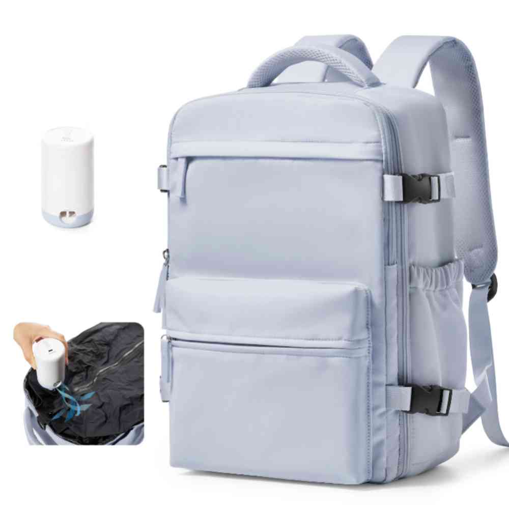 Mochila de Viagem Lilás com Compressão a Vácuo para Notebook 15.6 polegadas da loja urbanno 00003