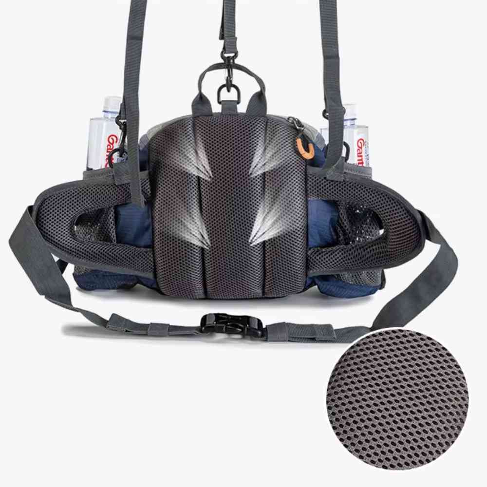 Pochete Cinto de Hidratação e Ombro 8L Multifuncional Aventura Azul e Cinza da loja urbanno 0005