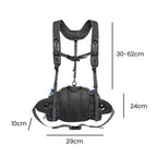 Pochete Cinto de Hidratação e Ombro 8L Multifuncional Aventura Preta da loja urbanno 0006