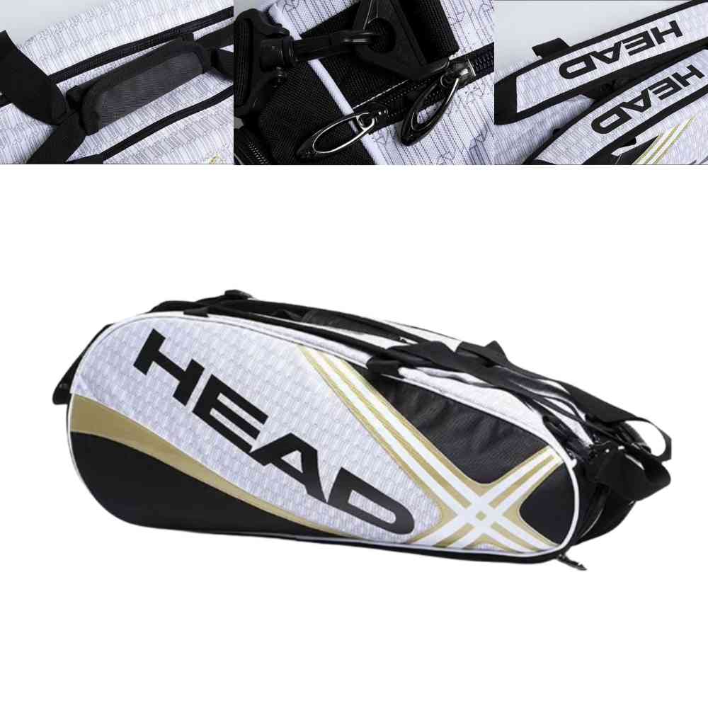 Raqueteira Head 3-6 Raquetes de Tênis com Compartimento para Sapatos Amarela da loja urbanno 00003