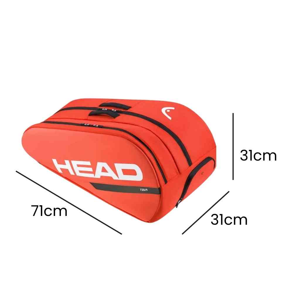 Raqueteira Head Tour Series CCT+ 6 Raquetes de Tênis Mochila Laranja da loja urbanno 0005