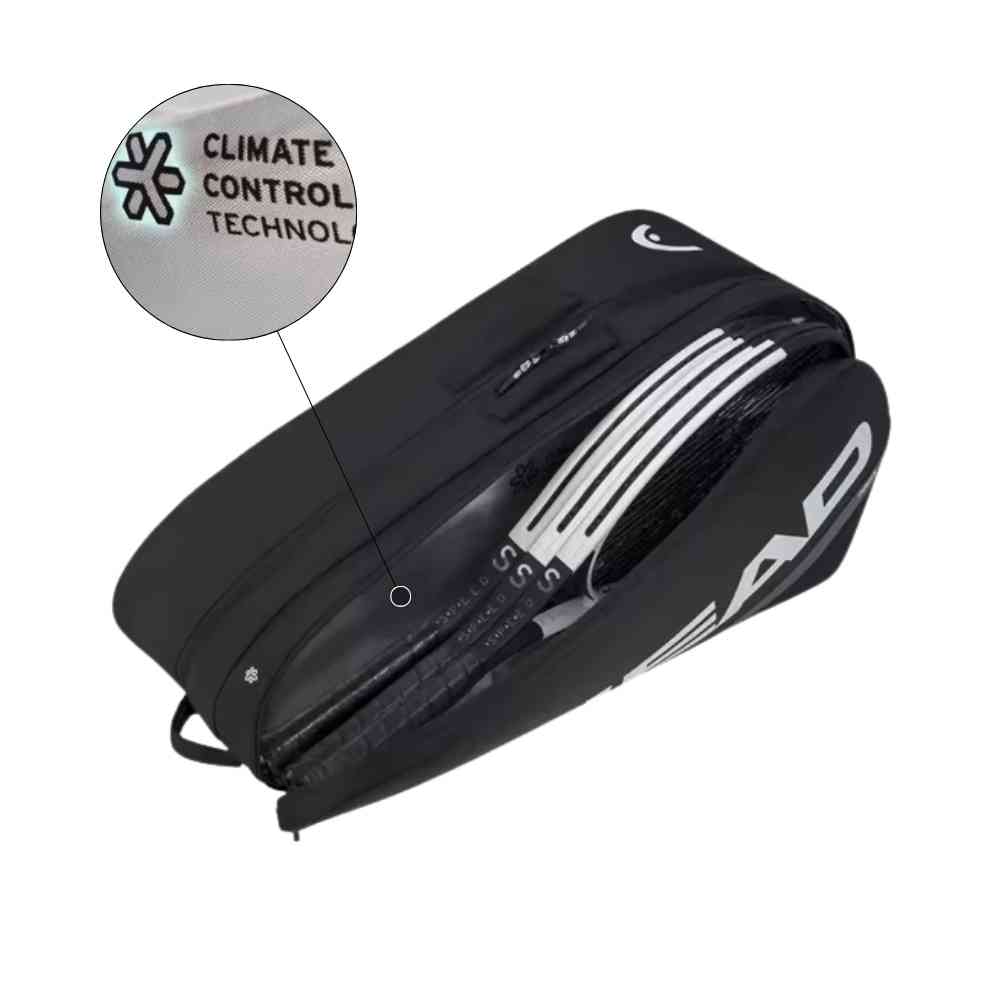 Raqueteira Head Tour Series CCT+ 6 Raquetes de Tênis Mochila Preta da loja urbanno - 004