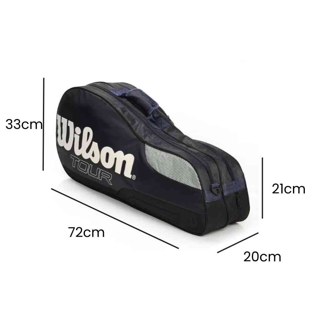 Raqueteira Wilson Tênis 6 Raquetes Azul Escuro da loja urbanno - 0004