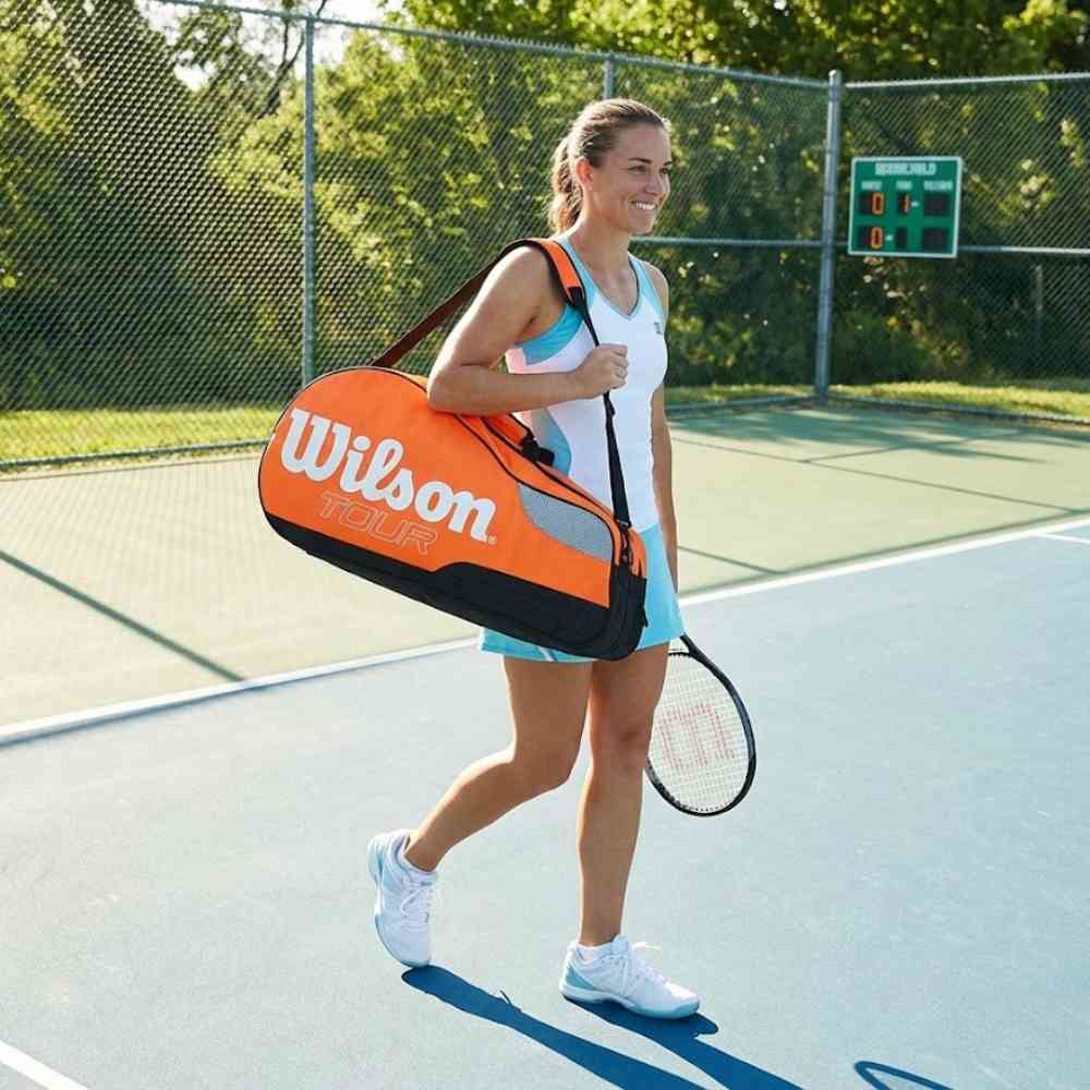 Raqueteira Wilson Tênis 6 Raquetes Laranja da loja urbanno - 0002