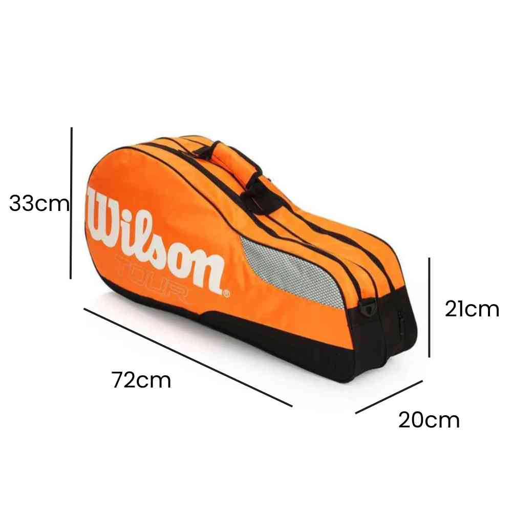 Raqueteira Wilson Tênis 6 Raquetes Laranja da loja urbanno - 0004