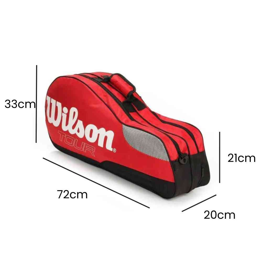 Raqueteira Wilson Tênis 6 Raquetes Vermelha da loja urbanno - 004