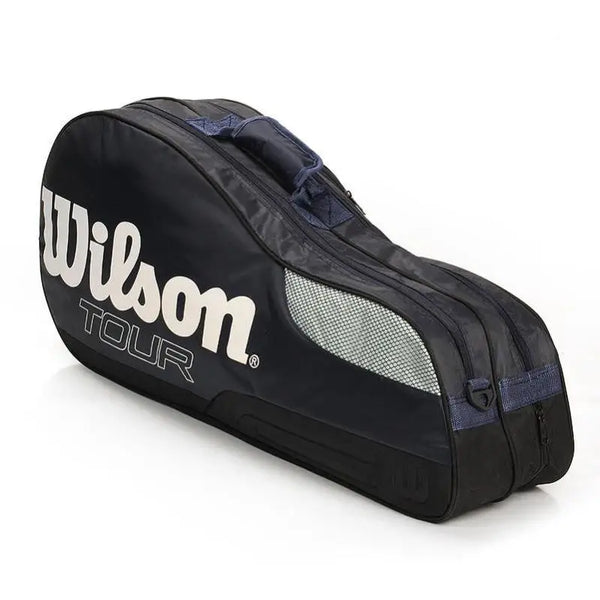 Raqueteira Wilson Tênis 6 Raquetes Azul Escuro