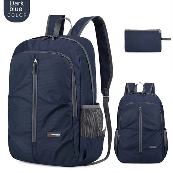 Mochila para o Dia a Dia Ultraleve 30L Impermeável Azul Escuro