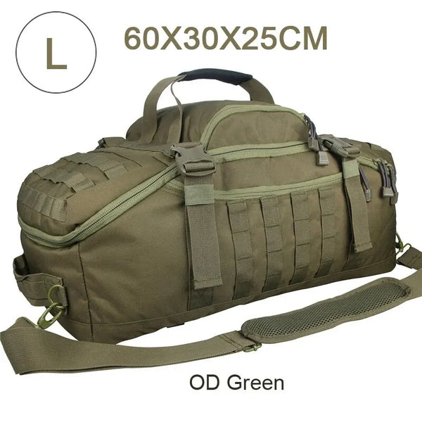 Bolsa de Academia Grande Tática 60L Multifuncional - Verde Militar