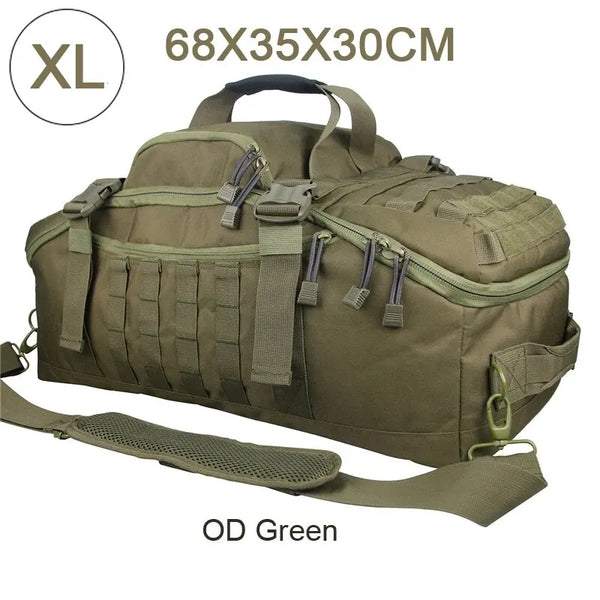 Bolsa de Academia Grande Tática 80L Multifuncional - Verde Militar