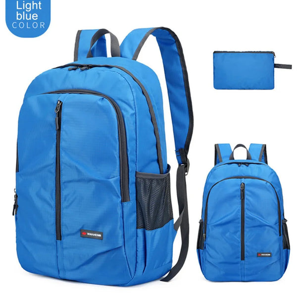 Mochila para o Dia a Dia Ultraleve 30L Impermeável Azul